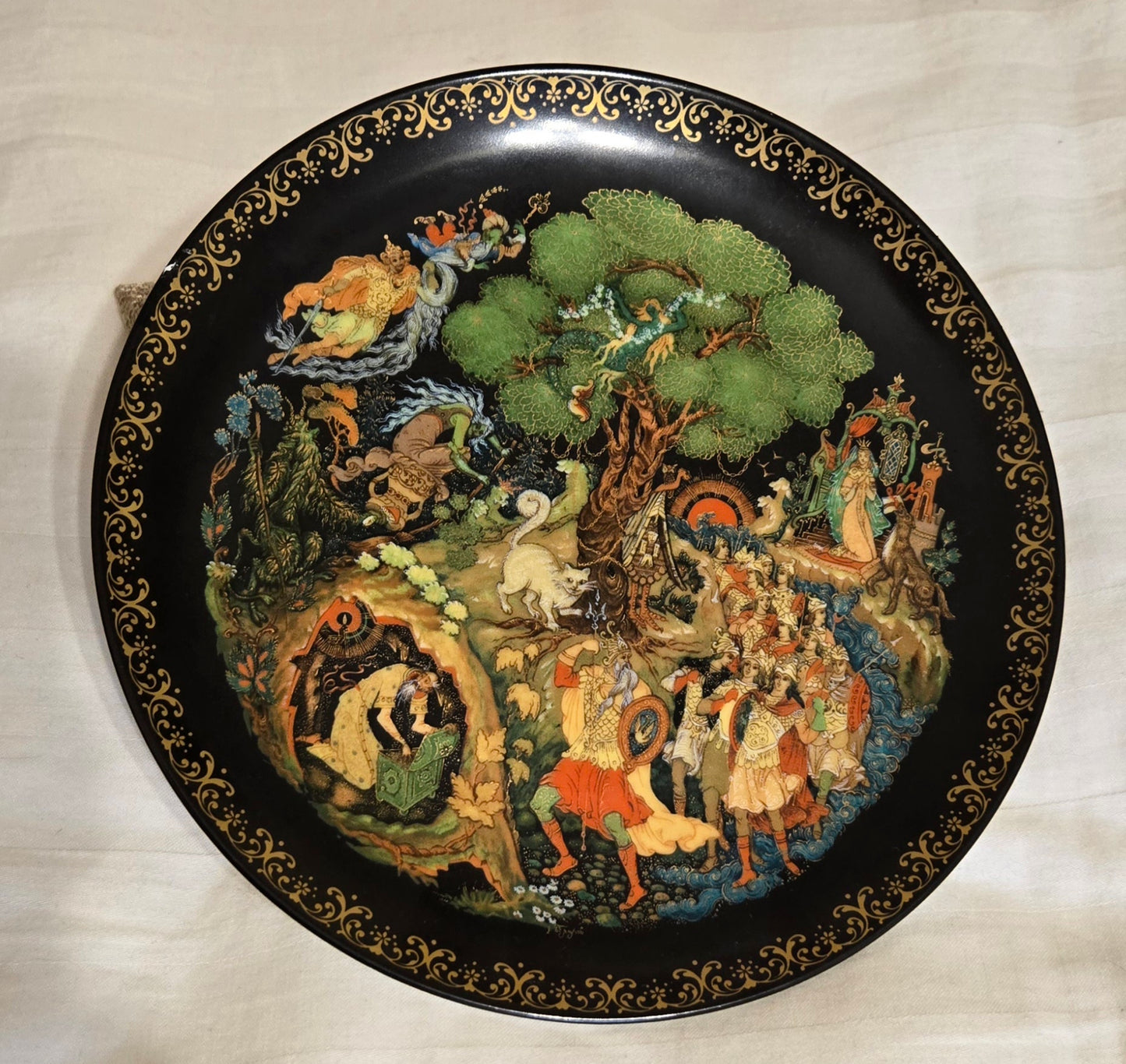 Russian fairy tale decorative plates