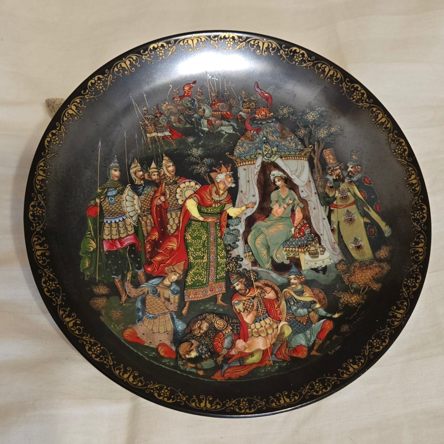 Russian fairy tale decorative plates