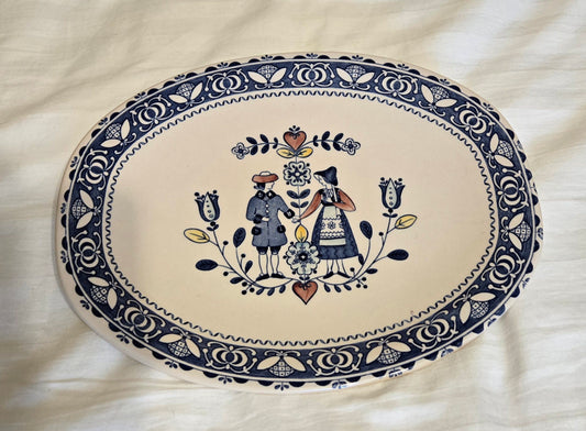 "Hearts and Flowers" serving platter